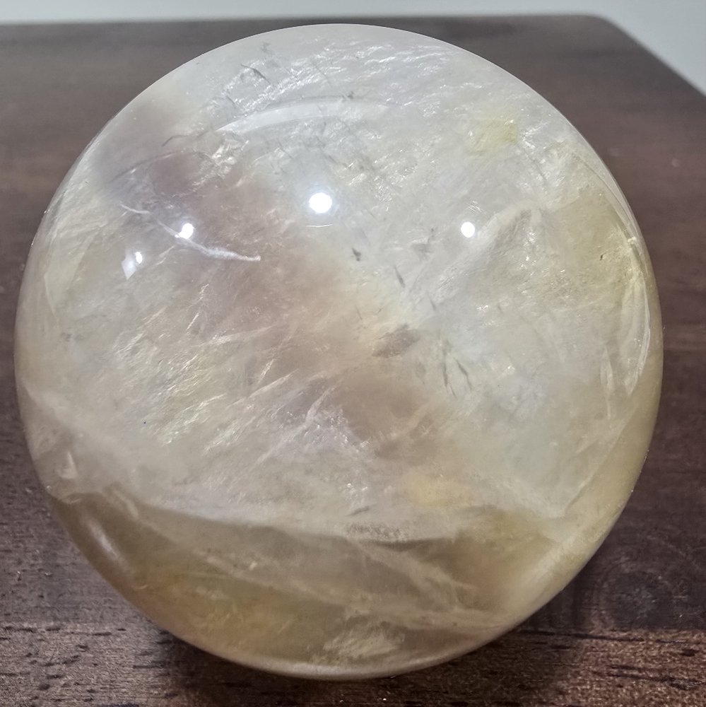 Citrine Crystal Sphere 58mm - Picture 6 of 17